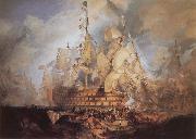 J.M.W. Turner The Battle of Trafalgar Sweden oil painting artist